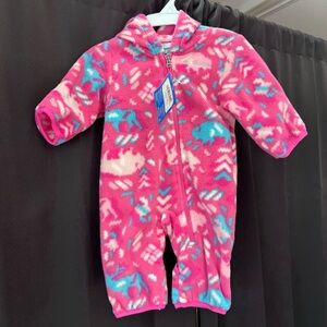 Columbia Pink and Blue Kids Footie